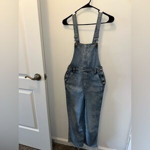 Aerie Classic Blue Denim Overalls